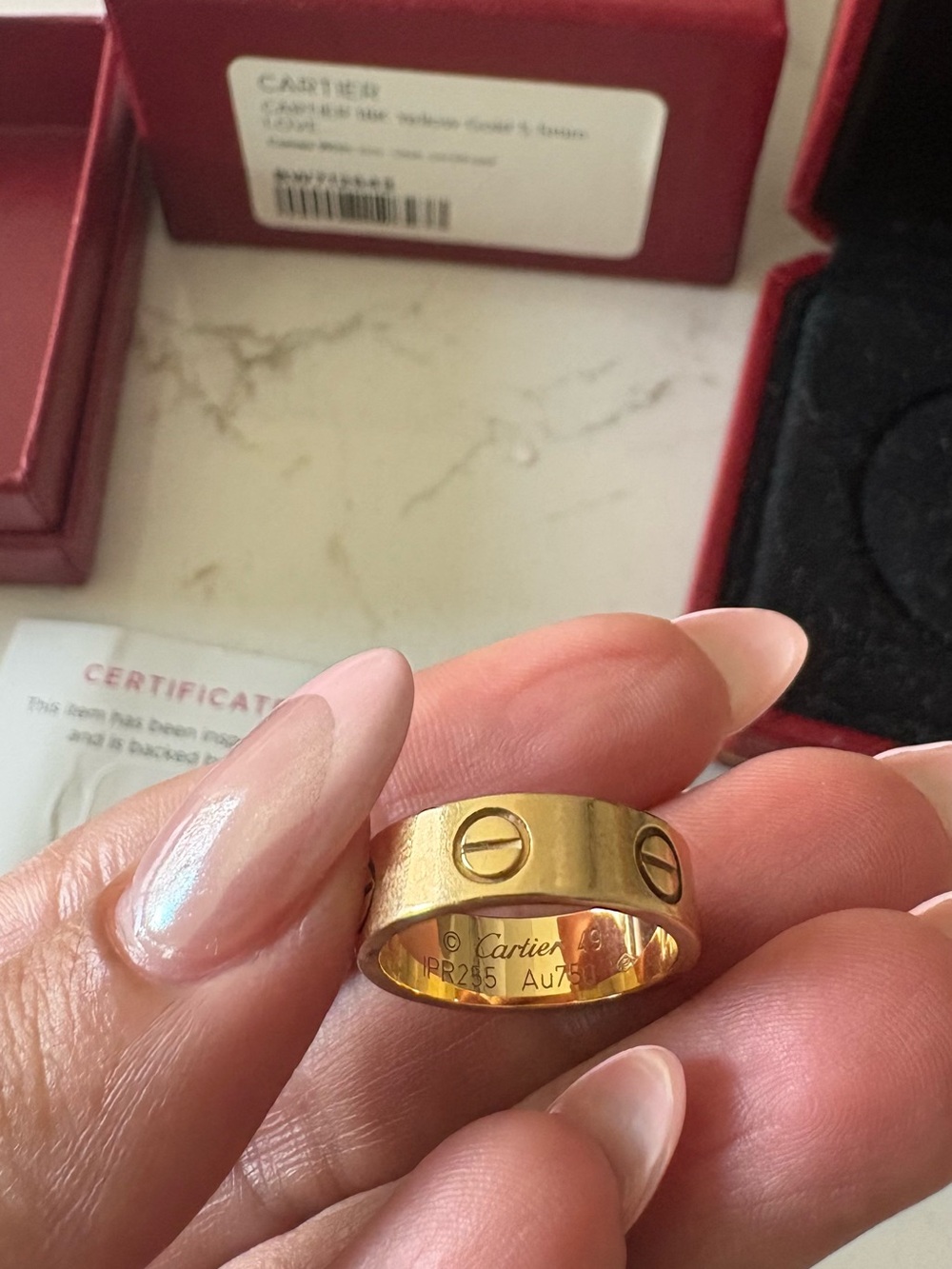 Cartier LOVE ring 49 4.75
